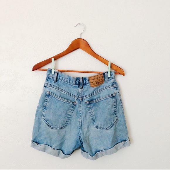 Vintage High Waisted Denim Shorts - Picture 2 of 10